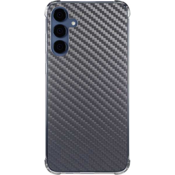 Silver Carbon Fiber Specialty Texture Material Galaxy Cases