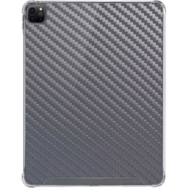 Silver Carbon Fiber Specialty Texture Material iPad Cases