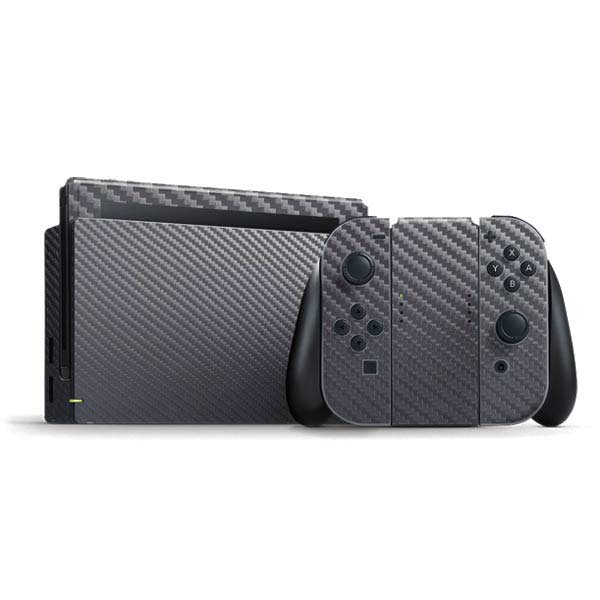 Silver Carbon Fiber Specialty Texture Material Nintendo Skins