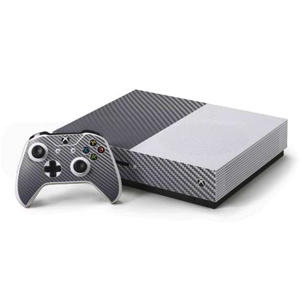 Silver Carbon Fiber Specialty Texture Material Xbox One Skins
