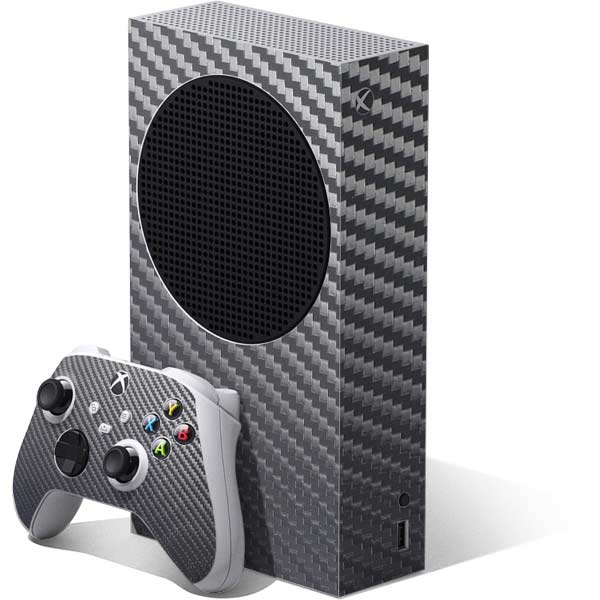 Silver Carbon Fiber Specialty Texture Material Xbox Series S Skins