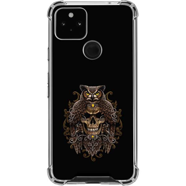 Skull and Owl by Sarah Richter Pixel Cases