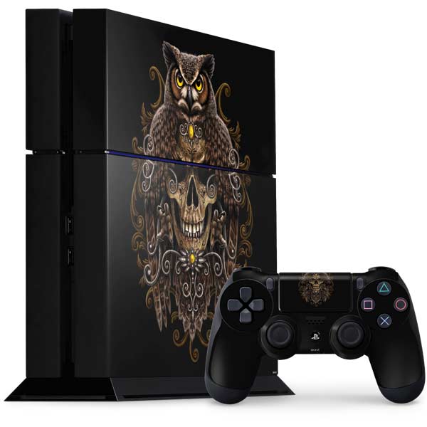 Skull and Owl by Sarah Richter PlayStation PS4 Skins