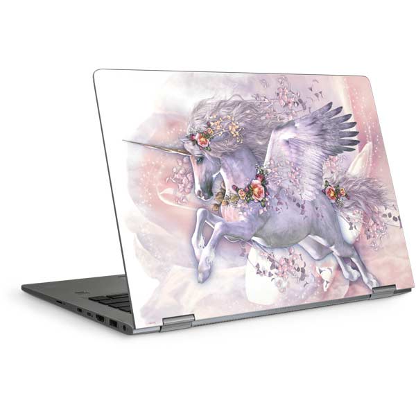 Spring Flight Unicorn by Laurie Prindle Laptop Skins