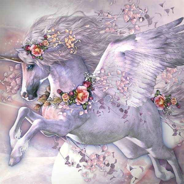 Spring Flight Unicorn by Laurie Prindle Laptop Skins