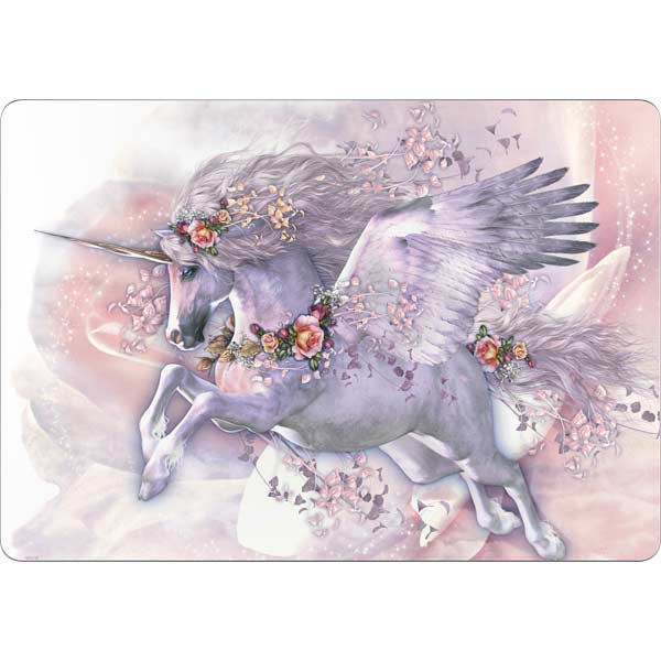 Spring Flight Unicorn by Laurie Prindle MacBook Skins