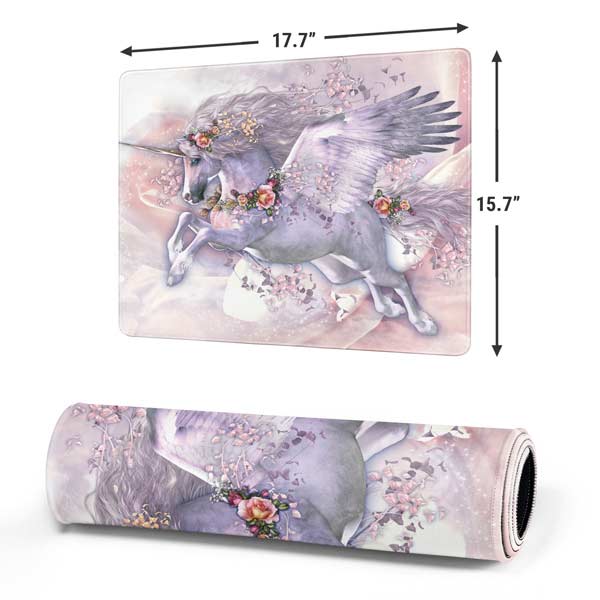 Spring Flight Unicorn by Laurie Prindle Mousepad