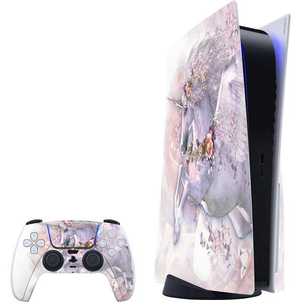 Spring Flight Unicorn by Laurie Prindle PlayStation PS5 Skins