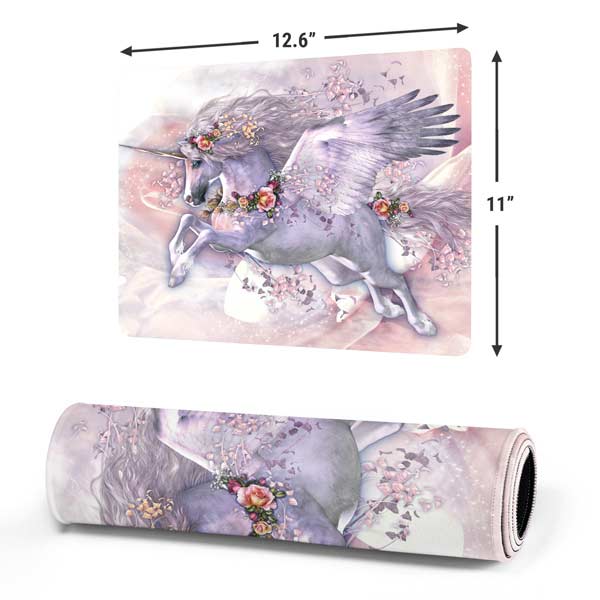 Spring Flight Unicorn by Laurie Prindle Mousepad
