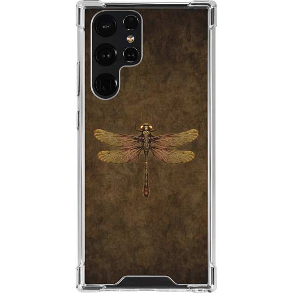 Steampunk & Gear Dragonfly by Brigid Ashwood Galaxy Cases