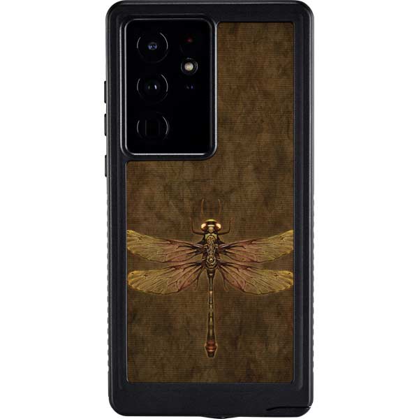 Steampunk & Gear Dragonfly by Brigid Ashwood Galaxy Cases
