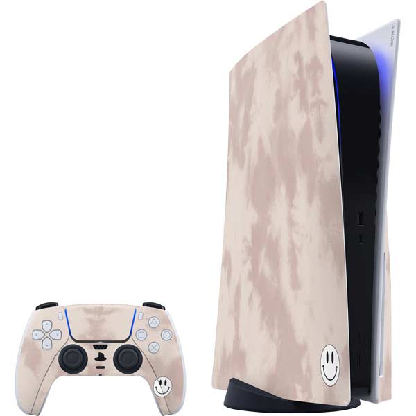 Taupe Tie Dye PlayStation PS5 Skins