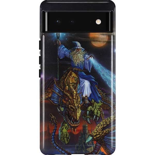 Twilight Tempest Wizard by Ed Beard Jr Pixel Cases