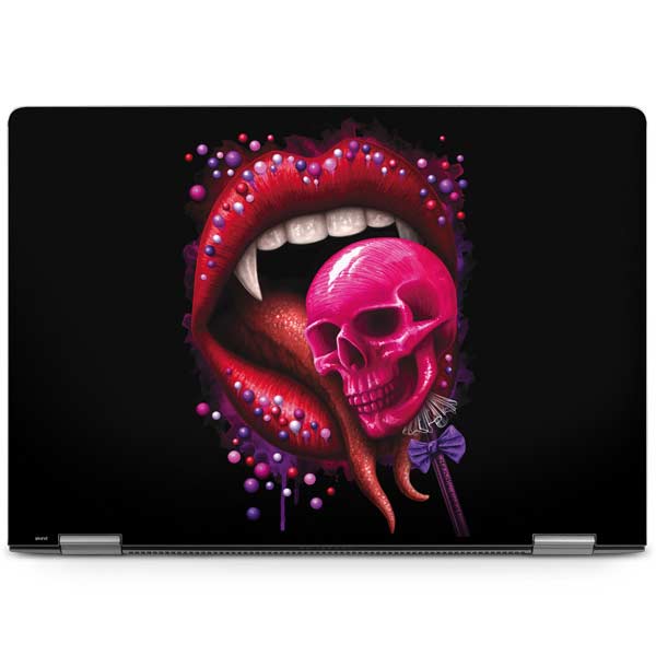 Vampire Skull Lollypop by Sarah Richter Laptop Skins