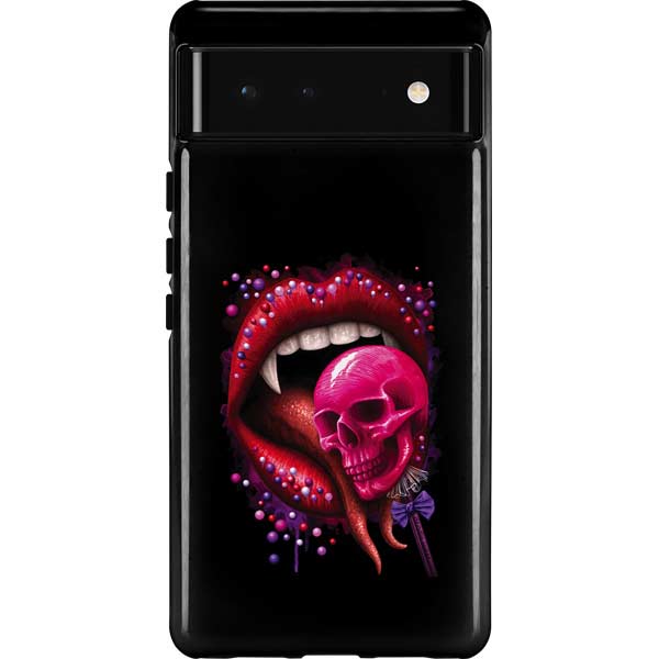 Vampire Skull Lollypop by Sarah Richter Pixel Cases