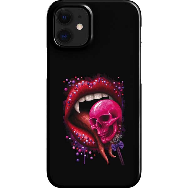 Vampire Skull Lollypop by Sarah Richter iPhone Cases