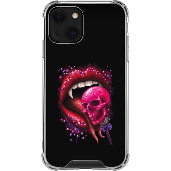 Vampire Skull Lollypop by Sarah Richter iPhone Cases