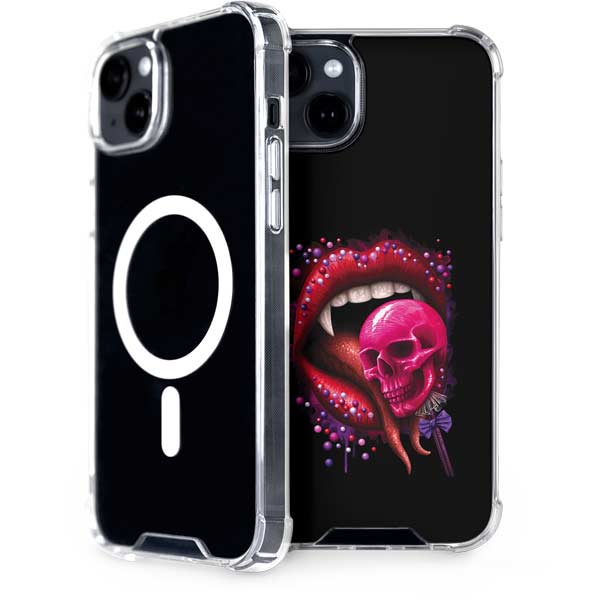 Vampire Skull Lollypop by Sarah Richter iPhone Cases