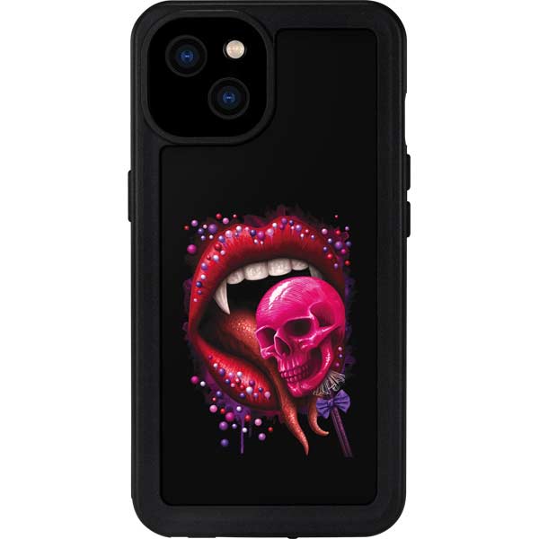 Vampire Skull Lollypop by Sarah Richter iPhone Cases