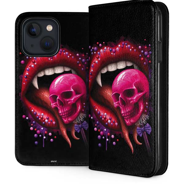 Vampire Skull Lollypop by Sarah Richter iPhone Cases