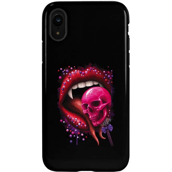 Vampire Skull Lollypop by Sarah Richter iPhone Cases