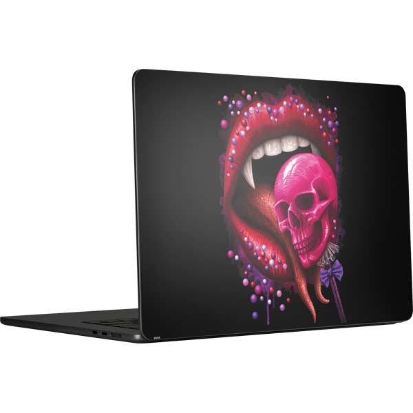 Vampire Skull Lollypop by Sarah Richter MacBook Skins