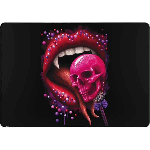 Vampire Skull Lollypop by Sarah Richter MacBook Skins