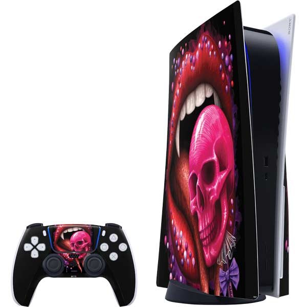 Vampire Skull Lollypop by Sarah Richter PlayStation PS5 Skins