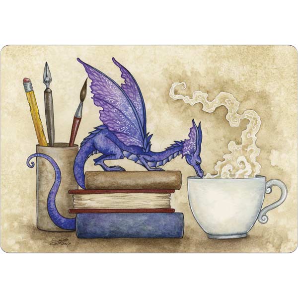 Whats in Here Coffee Dragon by Amy Brown MacBook Skins