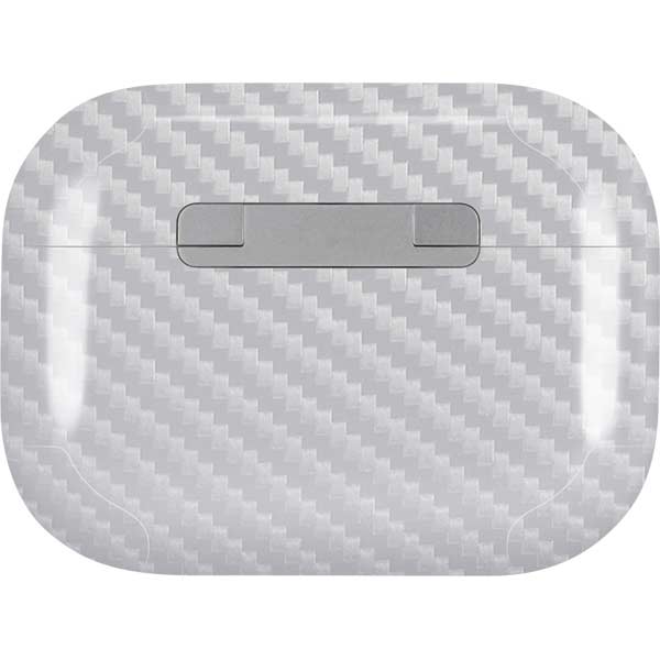 White Carbon Fiber Specialty Texture Material AirPods Skins