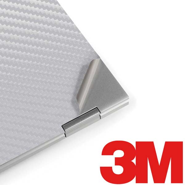 White Carbon Fiber Specialty Texture Material Laptop Skins