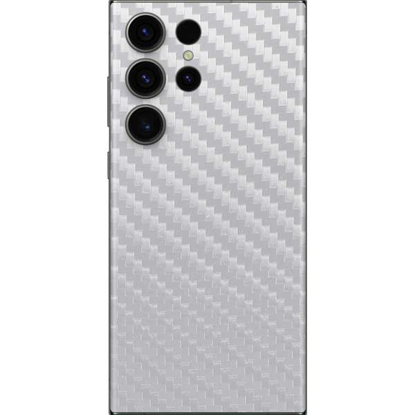 White Carbon Fiber Specialty Texture Material Galaxy Skins