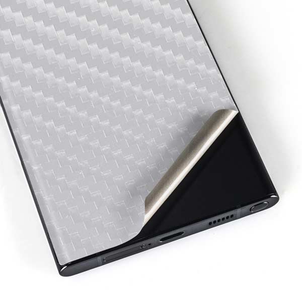 White Carbon Fiber Specialty Texture Material Galaxy Skins