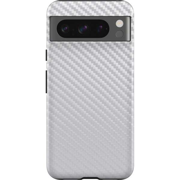 White Carbon Fiber Specialty Texture Material Pixel Cases