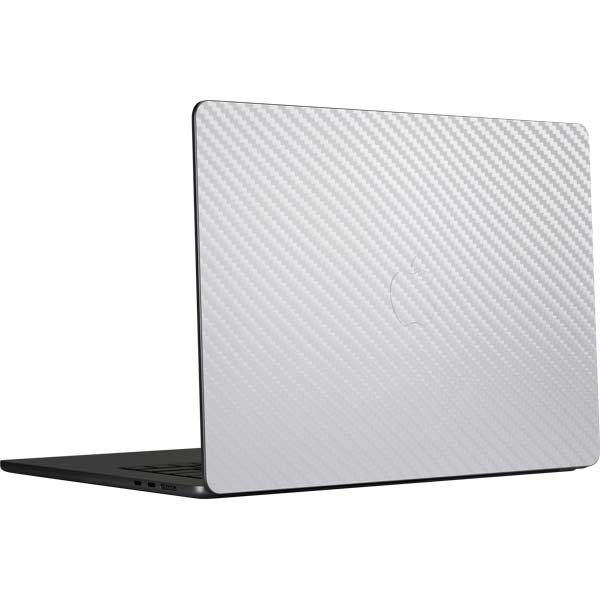 White Carbon Fiber Specialty Texture Material MacBook Skins