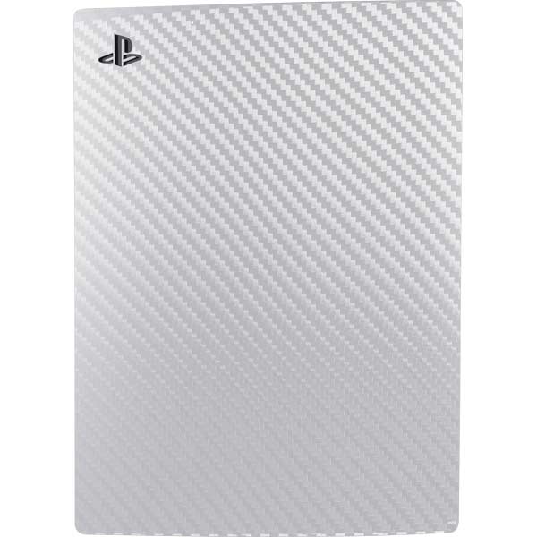 White Carbon Fiber Specialty Texture Material PlayStation PS5 Skins