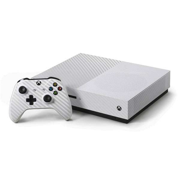White Carbon Fiber Specialty Texture Material Xbox One Skins