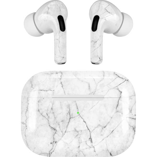 White Marble AirPods Skins