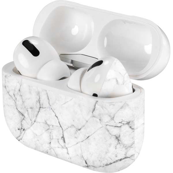 White Marble AirPods Skins