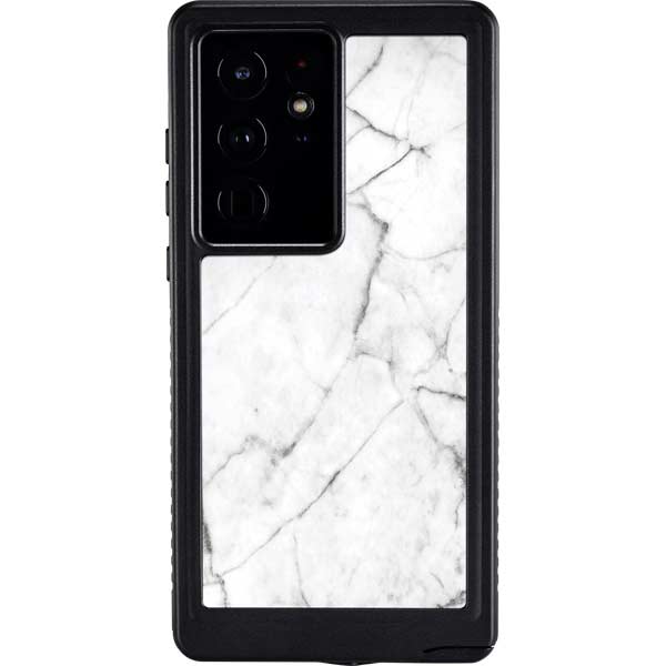 White Marble Galaxy Cases