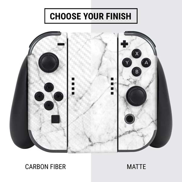 White Marble Nintendo Skins