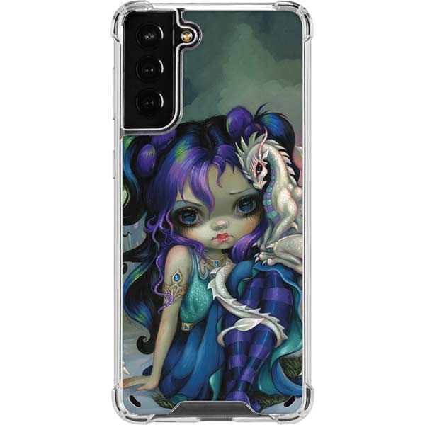Winter Fairy With Frost Dragon by Jasmine Becket-Griffith Galaxy Cases