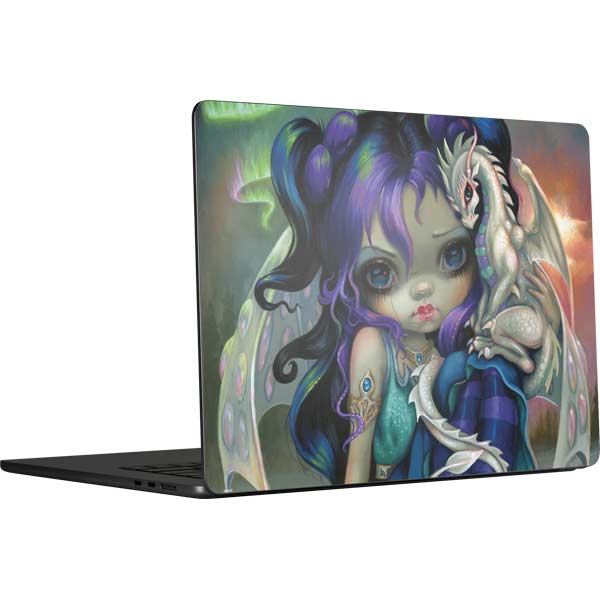 Winter Fairy With Frost Dragon by Jasmine Becket-Griffith MacBook Skins