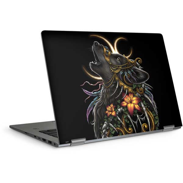 Wolf Howling by Sarah Richter Laptop Skins