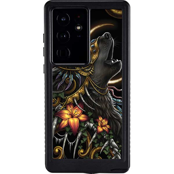 Wolf Howling by Sarah Richter Galaxy Cases