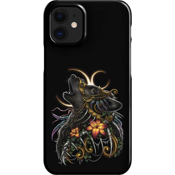 Wolf Howling by Sarah Richter iPhone Cases