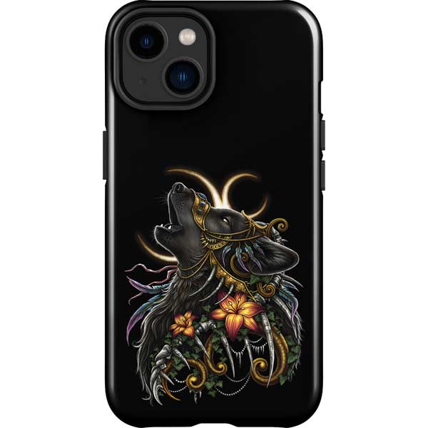 Wolf Howling by Sarah Richter iPhone Cases