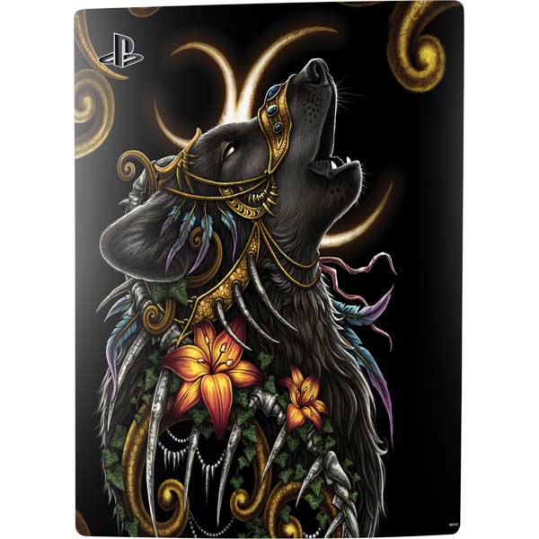 Wolf Howling by Sarah Richter PlayStation PS5 Skins