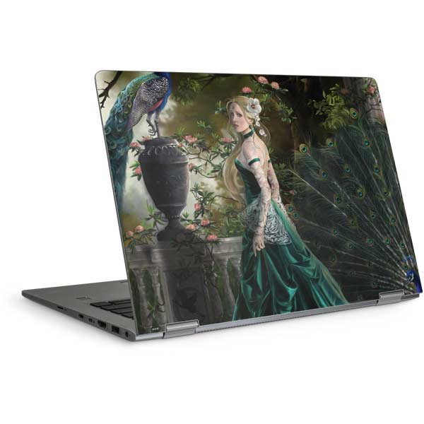 Woman with Peacocks by Nene Thomas Laptop Skins