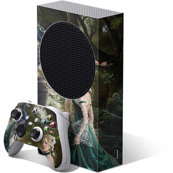 Woman with Peacocks by Nene Thomas Xbox Series S Skins